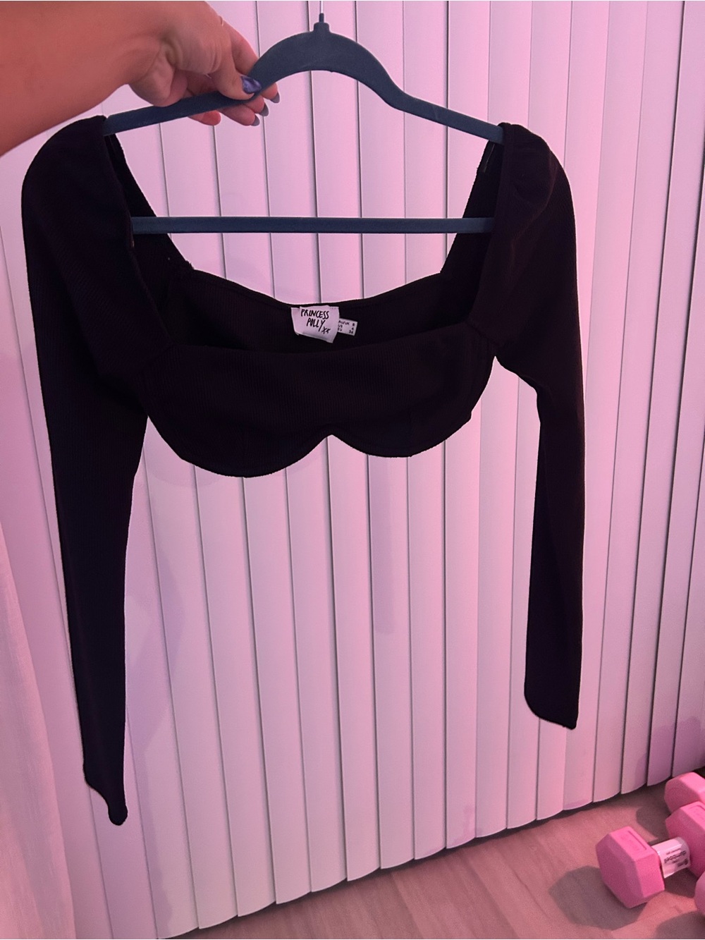 Princess Polly Joah Brown inspired Scallop Top